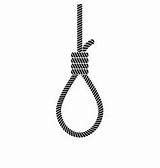 Rope Loop Vector Noose Hanging Knot Hangmans Similar sketch template