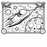 Coloring Spaceship Space Pages Printable Rocket Outer Kids Spaceships Astronaut Ship Coloring4free Drawing Color Print Galaxy Wars Star Popular Far sketch template