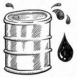 Oil Barrel Sketch Illustration Stock Vector Depositphotos sketch template