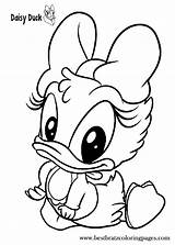 Duck Daisy Baby Coloring Pages Disney Printable Kids Drawing Print Cartoon Colouring Drawings Color Coloriage Characters Draw Sheets Colors Visit sketch template