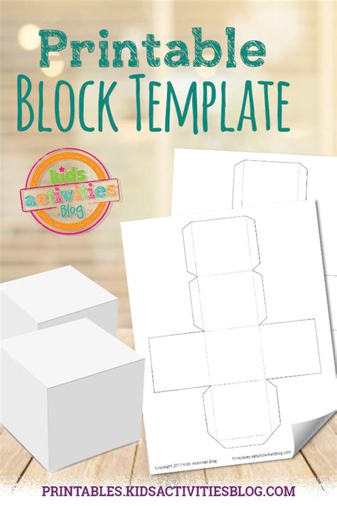 printable block template  kids activities etsy