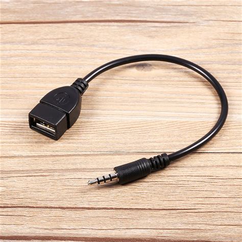 3 5mm Jack Male To Usb 2 0 Type A Female Otg Audio Aux Converter