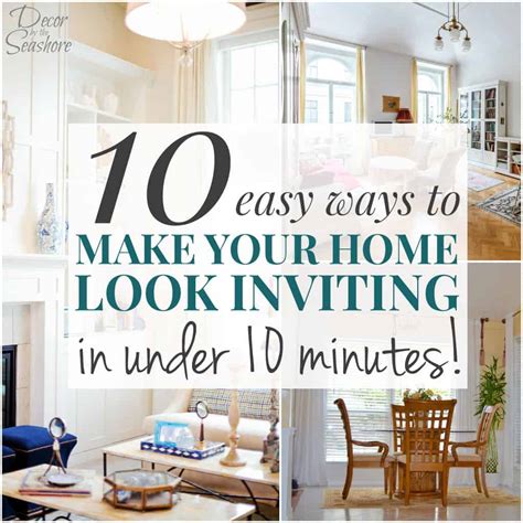 easy ways    home  inviting    minutes