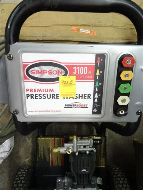 simpson  psi pressure washer