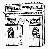 Arco Triunfo sketch template