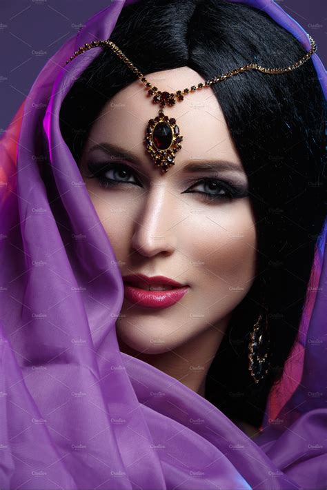 beautiful girl with arabic makeup featuring makeup woman and beauty