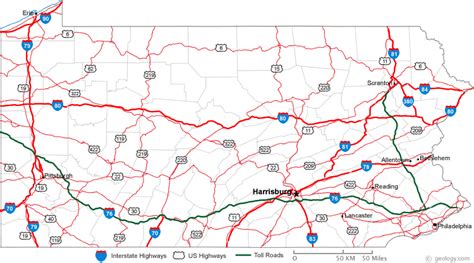 map  pennsylvania map state map pennsylvania map