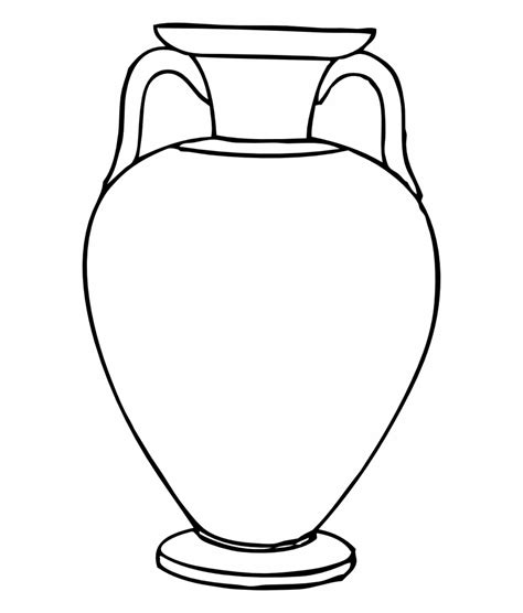 vase clipart coloring vase coloring transparent