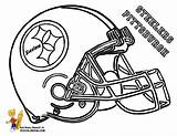 Coloring Pages Helmet Football Steelers Helmets Pittsburgh Choose Board Afc sketch template