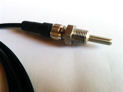 temperature sensor pt mm  cable  plug micro brassage