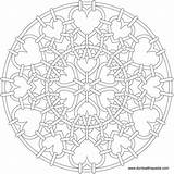 Mandala Coloring Heart Pages Drawing Chainmail Transparent Color Donteatthepaste Getdrawings Printable Print Patterns Version Large Also Available Small sketch template