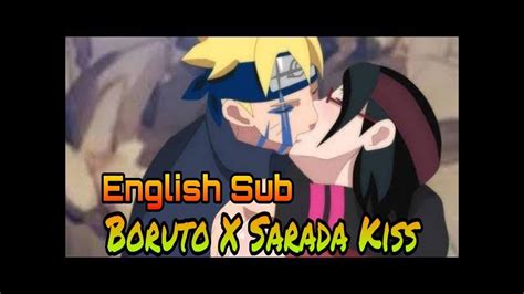 boruto x sarada kiss episode 96 english sub boruto naruto next generations amv youtube