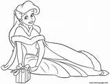 Coloring Christmas Ariel Human Princess Pages Printable Book sketch template