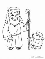 Coloring Nativity Shepherd Pages Man Para Color Calendar Old Character Print Dibujar Hellokids Christmas Es Getcolorings Printable La Villager sketch template