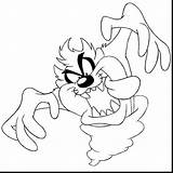 Taz Tasmanian Looney Tunes Bunny Bugs Dentistmitcham sketch template