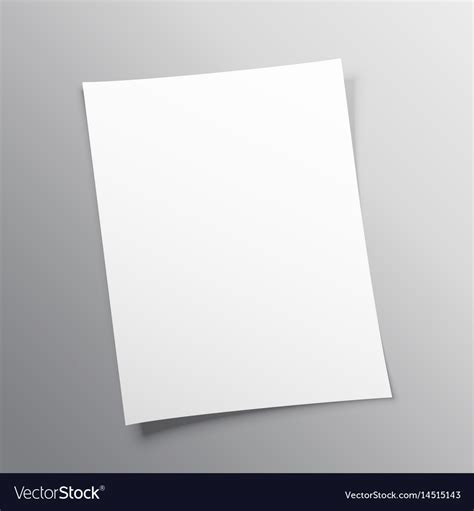 blank paper mockup design royalty  vector image