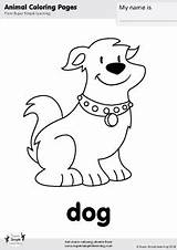 Dog Coloring Wag Tail Simple Super Supersimple Songs Printables sketch template