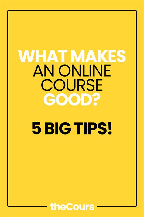 good  big tips  courses   courses create