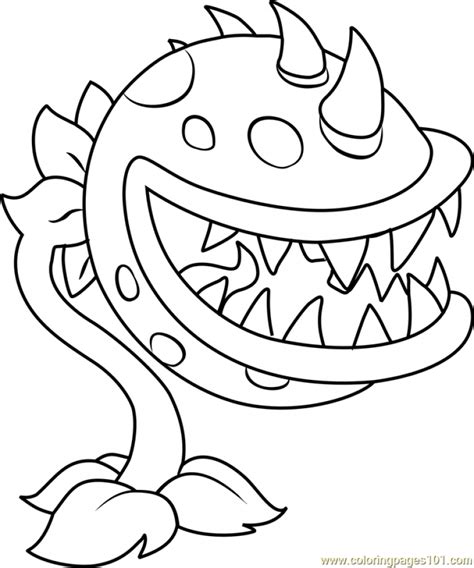 printable plants  zombies coloring pages