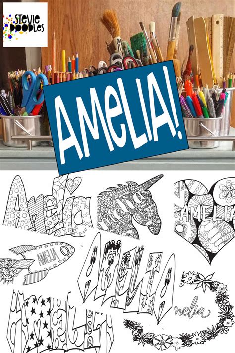 amelia coloring pages  printables stevie doodles