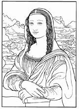 Mona Vinci sketch template