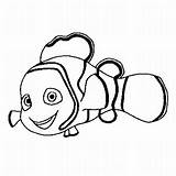 Coloring Nemo Dory Finding Fish sketch template