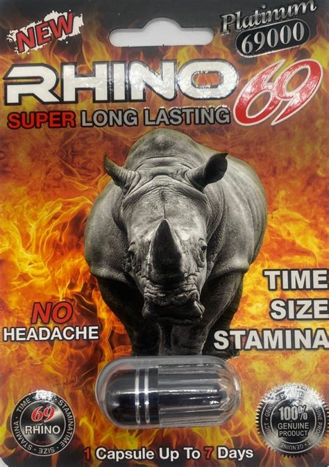 Rhino Super Long Lasting 69 69000 Platinum Men Sexual Supplement