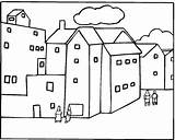 Coloring Pages Neighborhood sketch template