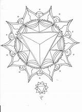 Chakra Solar Plexus Coloring Elemental Mandala Adult Description sketch template