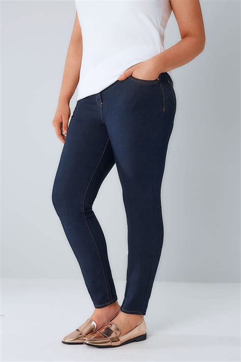dunkel blaue skinny jeans in großen größen 44 64