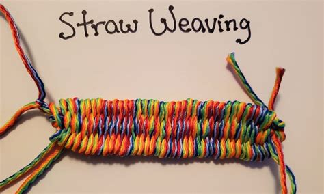 making  bracelet  straw weaving small  class  ages