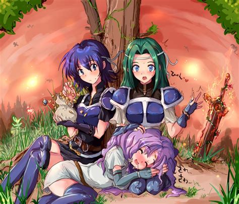 florina fiora and farina fire emblem and 1 more drawn by echizen