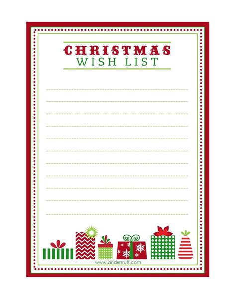 printable letter  santa christmas  list  taglabel