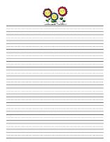 swinging   grade writing paper freebie