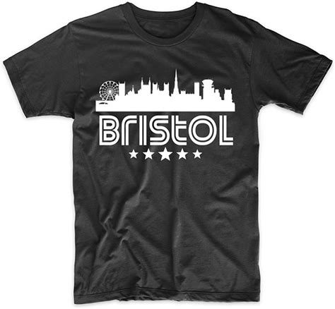 amazoncom mens bristol shirt bristol england skyline retro style  shirt clothing