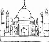 Taj Mahal Coloring Heritage Site Pages Sites Drawing India Dibujos Hal Del Netart Mundo Ma Color Print Tablero Seleccionar Sketch sketch template