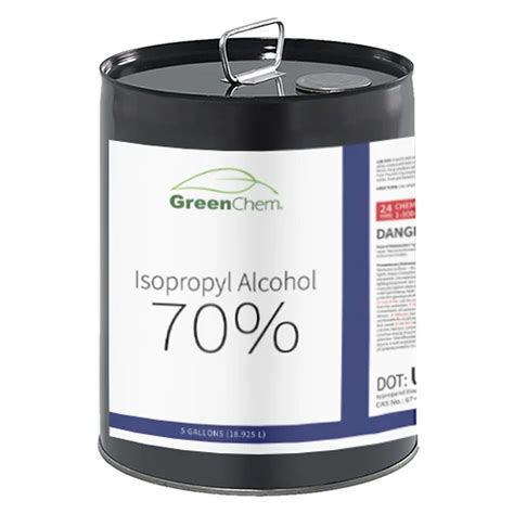 buy greenchem isopropyl alcohol  ipa  gallon  pail technical grade rubbing alcohol