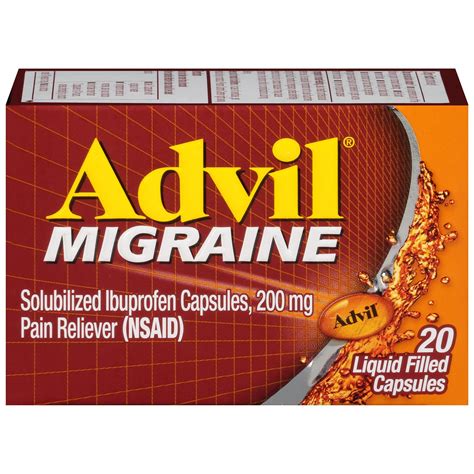 advil migraine liqui gels mg capsules ibuprofen  pain  fever  ea walmartcom