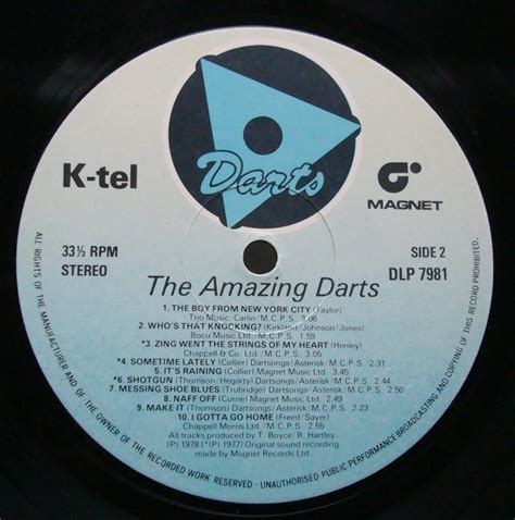 darts  amazing darts  amazing tracks popmaster vinyl records
