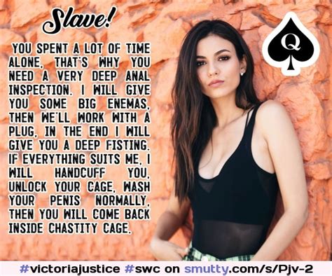 victoriajustice swc caption fake chastity bigcock