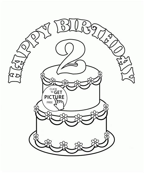 happy  birthday    sketch coloring page