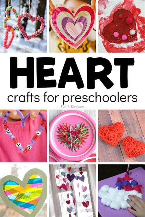 super sweet heart crafts  preschoolers fun  day