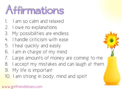 printable daily affirmations