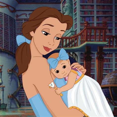 Belle As A Mom Best Disney Princess Fan Art Popsugar
