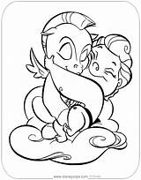 Hercules Coloring Pages Pegasus Disneyclips Hugging sketch template