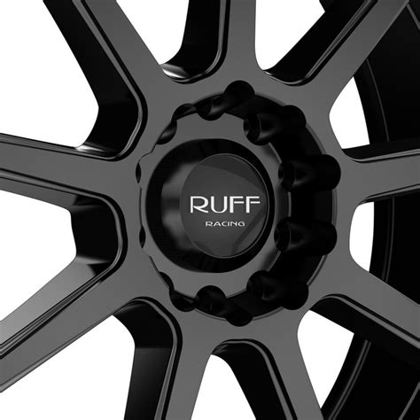 ruff racing  wheels satin black rims