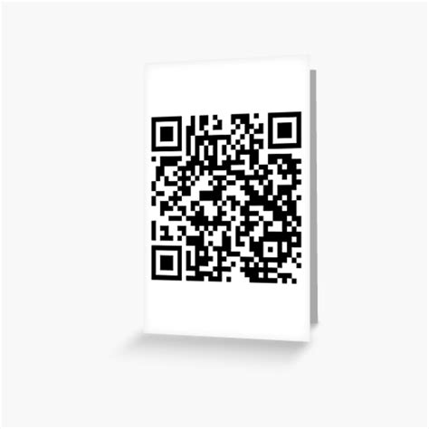 goofy cartoon sounds qr code small greeting card  designsbykevin