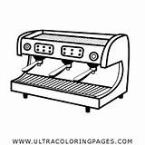 Espresso Maquina Dxf Expreso Máquina sketch template