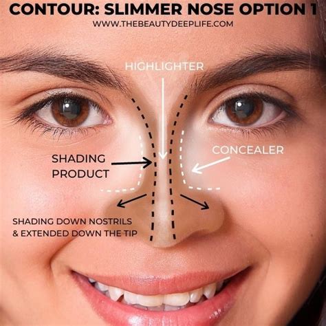find out how to contour your nose and overall face makeup tips and