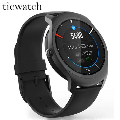 original ticwatch  gps smart  ghz  ramg rom heart rate monitor smartwatch ip
